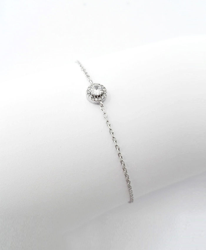 Pulseira Prata C/Zircónia Pulseira Prata C/Zircónia